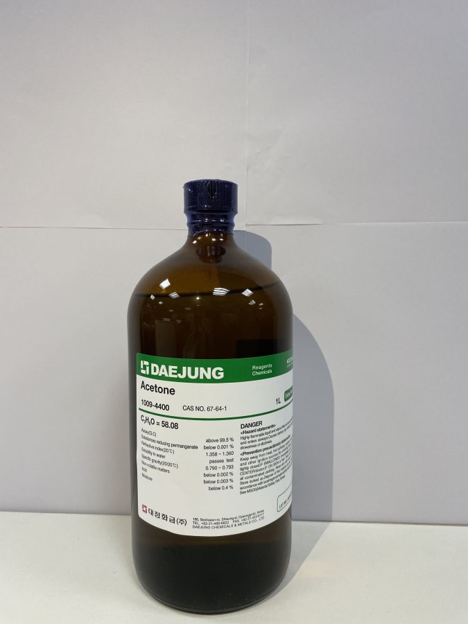 Acetone 99.5% - hóa chất Daejung