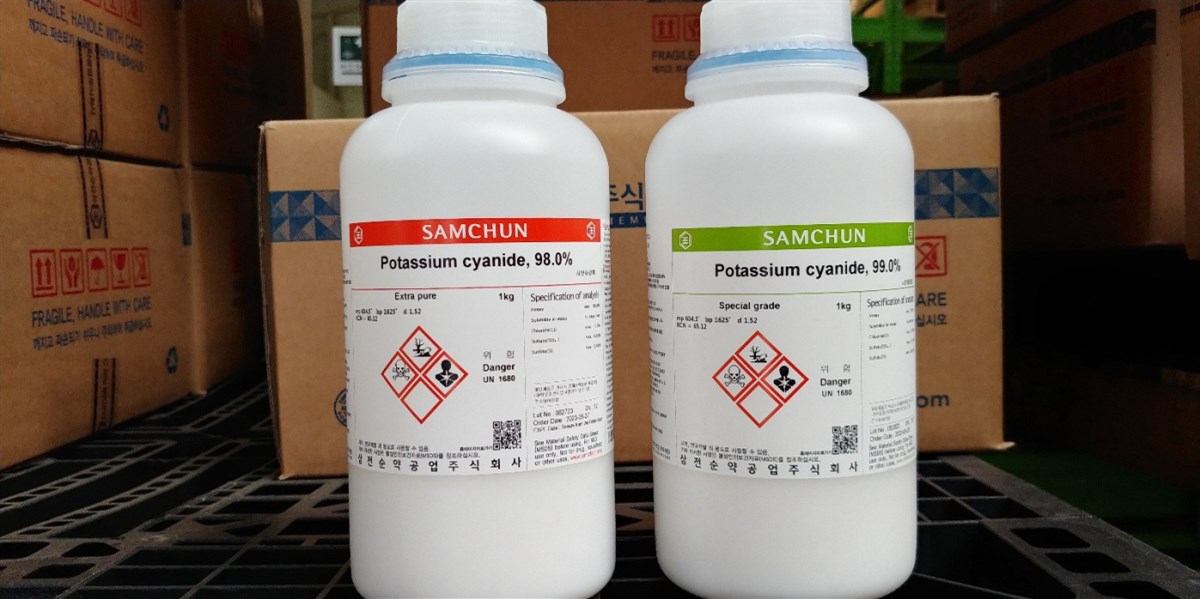 Kali xyanua/Potassium cyanide - hóa chất Samchun